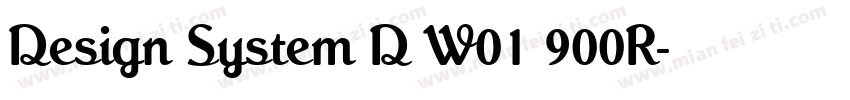 Design System D W01 900R字体转换